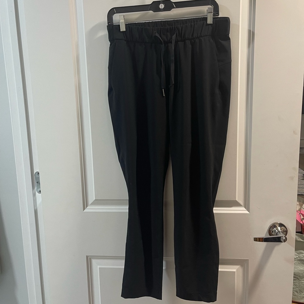 Lululemon On The Fly Full Length Pants Black Good Condition